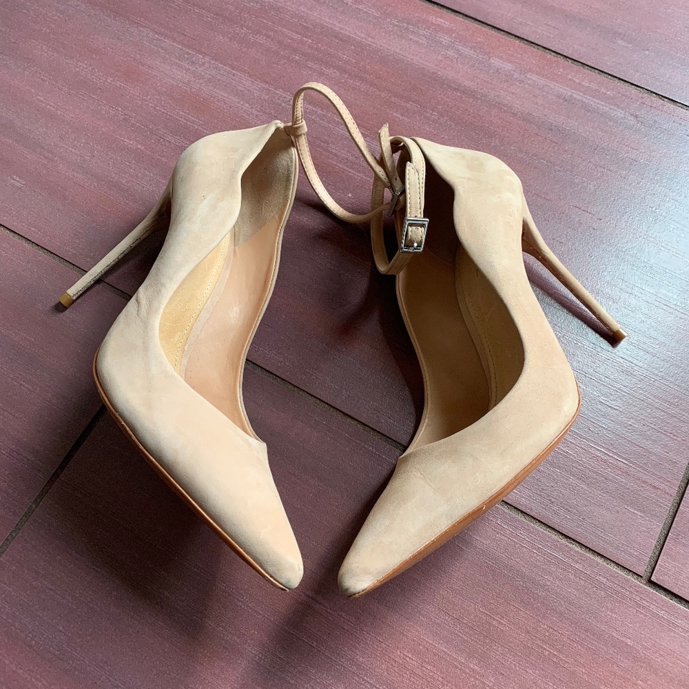 SCHUTZ Thaynara ankle strap suede pumps - Picture 5 of 8